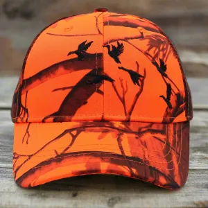 Orange Camo Hunting Cap