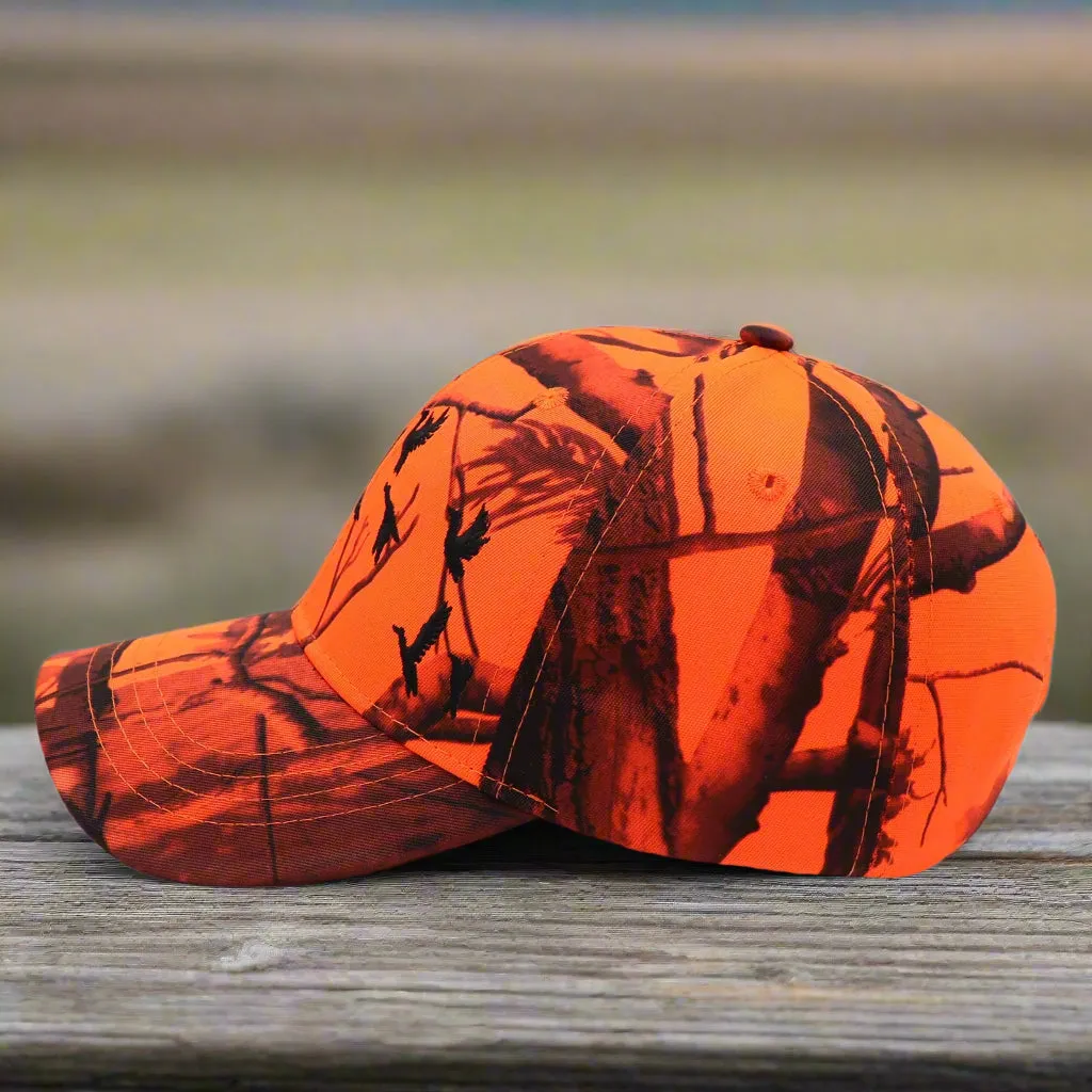 Orange Camo Hunting Cap