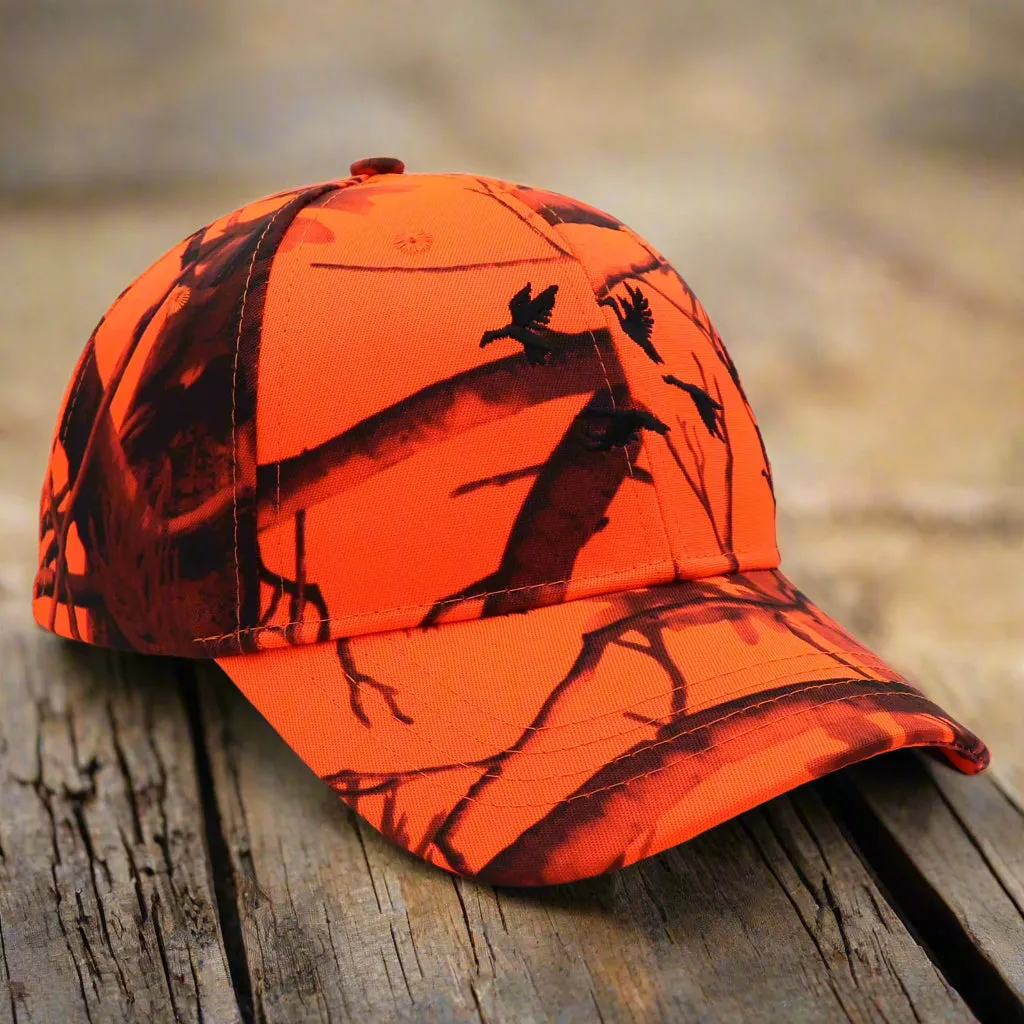 Orange Camo Hunting Cap