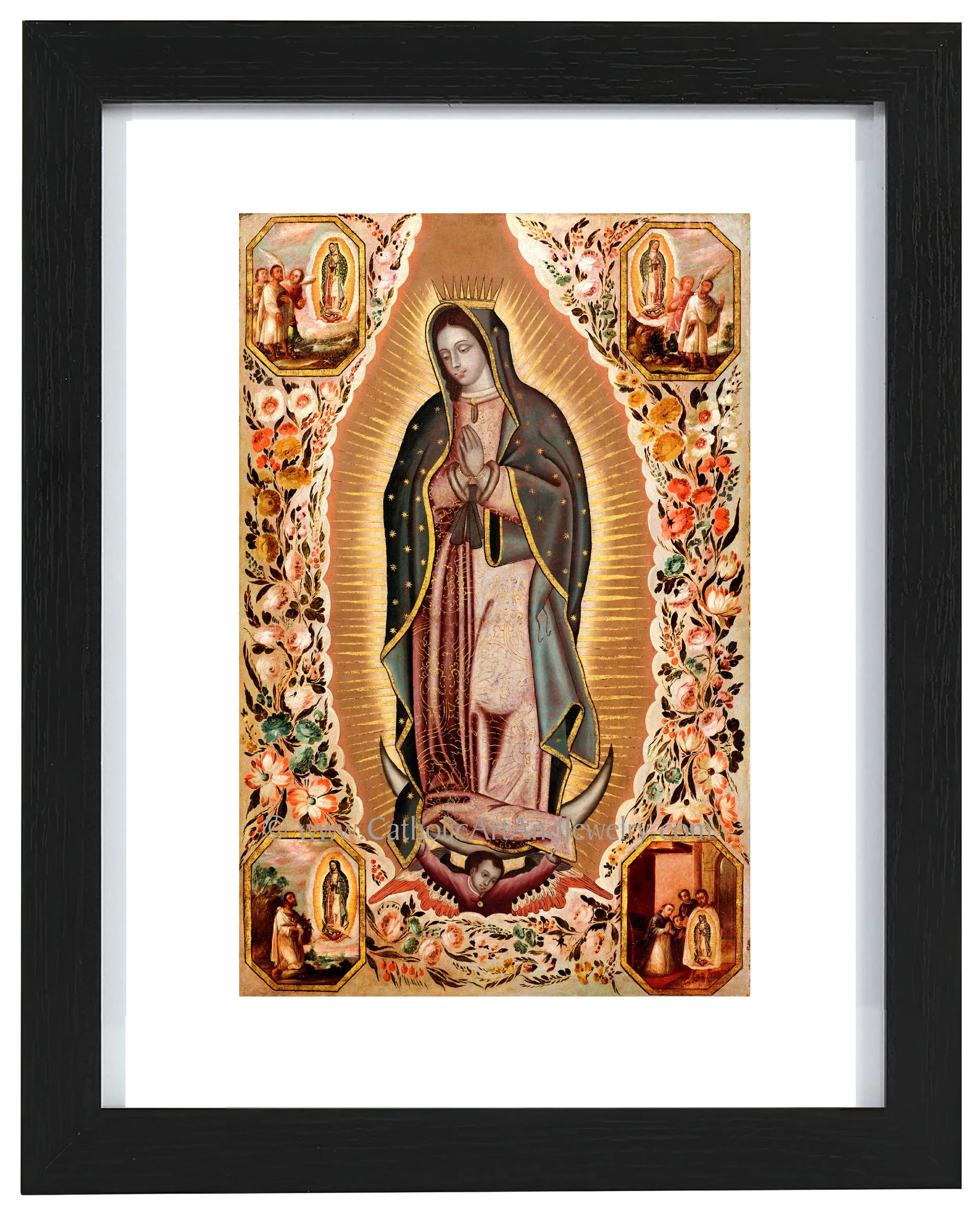 Our Lady of Guadalupe – Devotional Copy from the 1700s – Catholic Art Print – Archival Quality