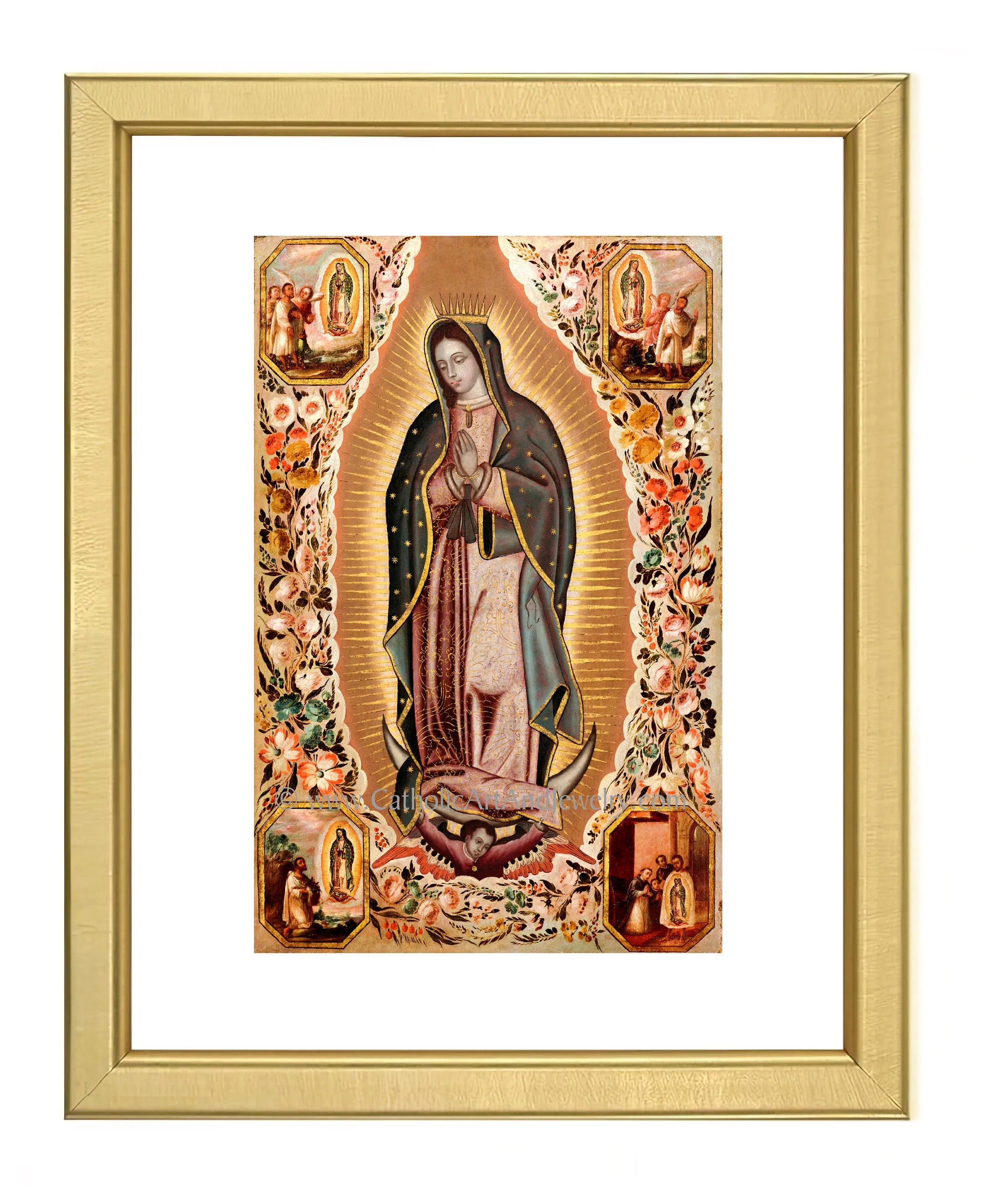 Our Lady of Guadalupe – Devotional Copy from the 1700s – Catholic Art Print – Archival Quality