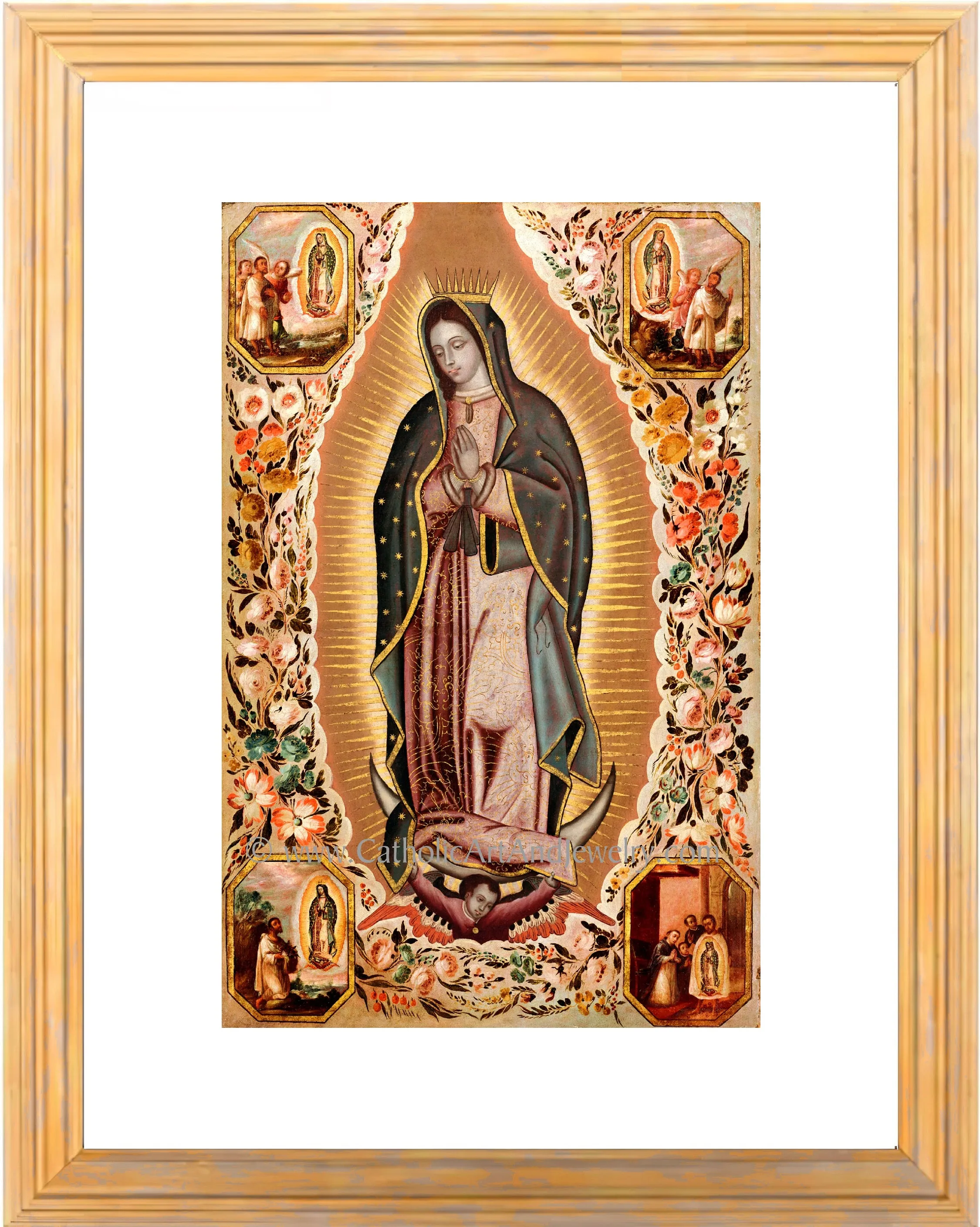 Our Lady of Guadalupe – Devotional Copy from the 1700s – Catholic Art Print – Archival Quality