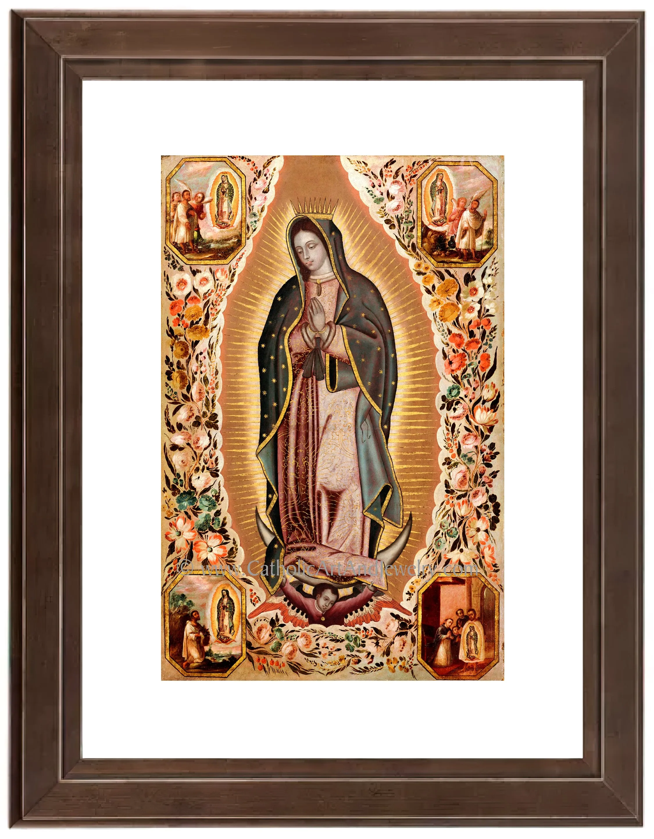 Our Lady of Guadalupe – Devotional Copy from the 1700s – Catholic Art Print – Archival Quality