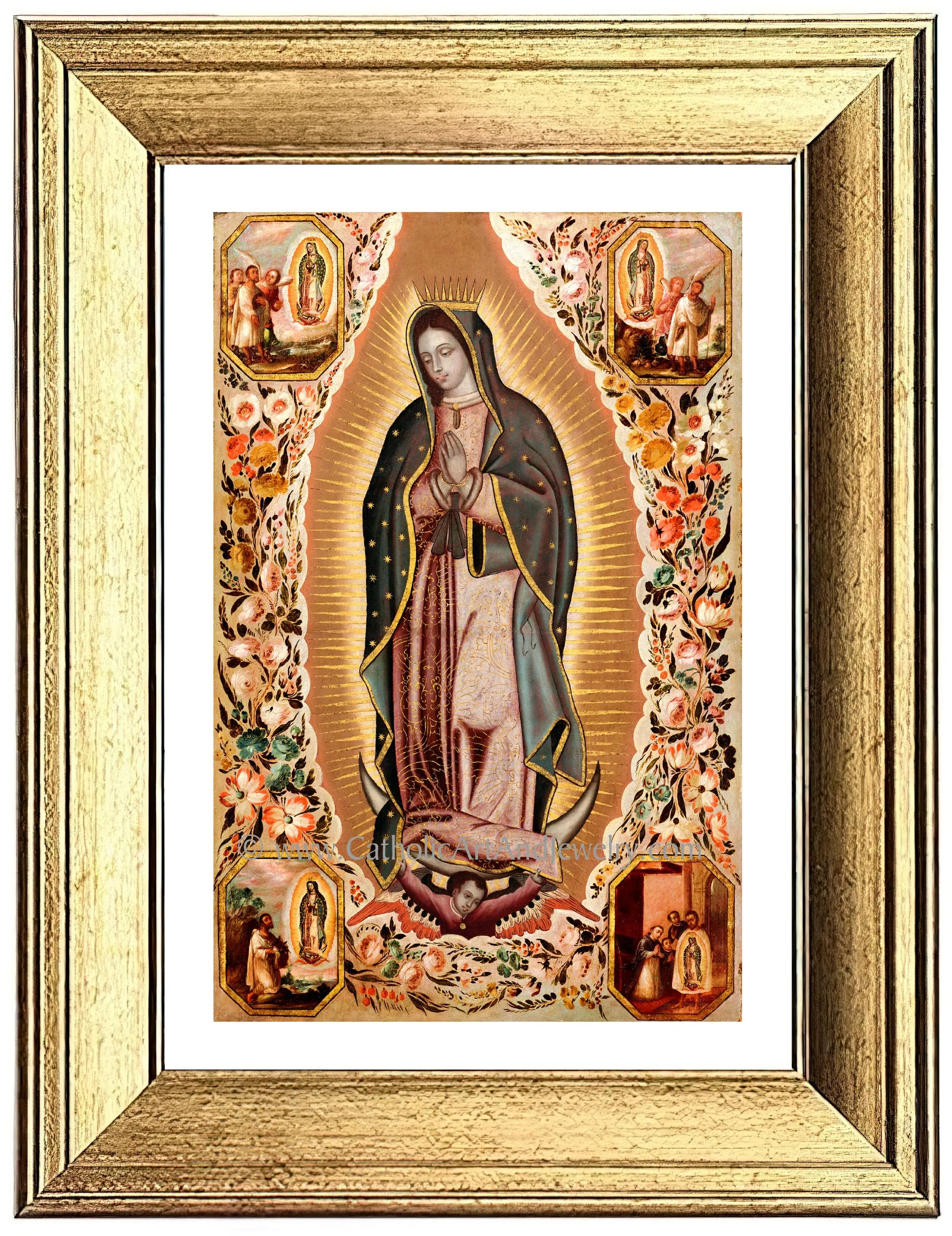 Our Lady of Guadalupe – Devotional Copy from the 1700s – Catholic Art Print – Archival Quality