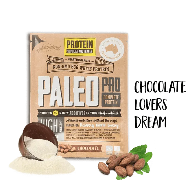 Paleo Pro Chocolate Egg White Protein - 900g - Best Before 26 Jan 25