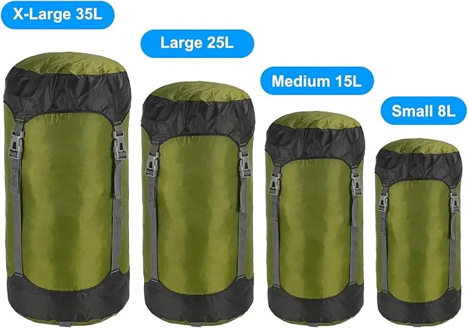PATIKIL Compression Stuff Sack, Waterproof Sleeping Bag Storage Sack