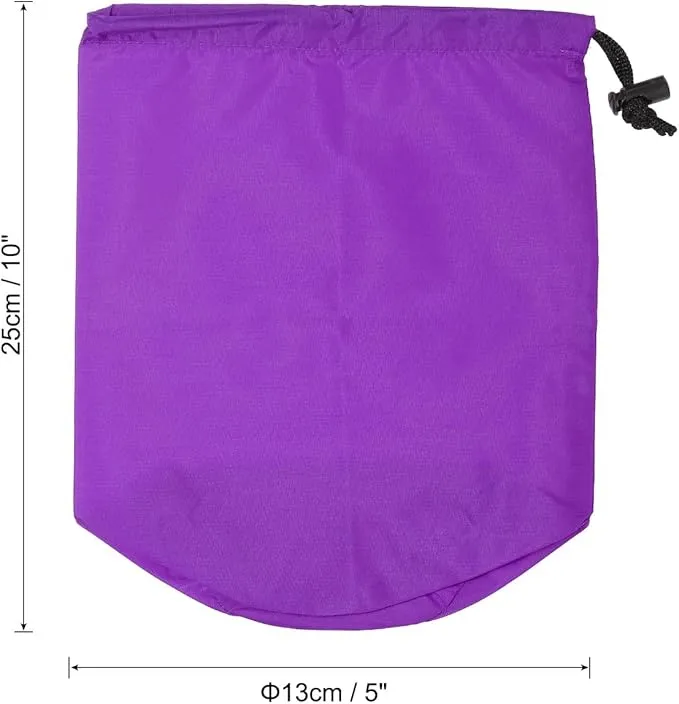PATIKIL Stuff Sack, Waterproof Outdoor Storage Sack Portable Drawstring Dust Flap Bag for Backpacking