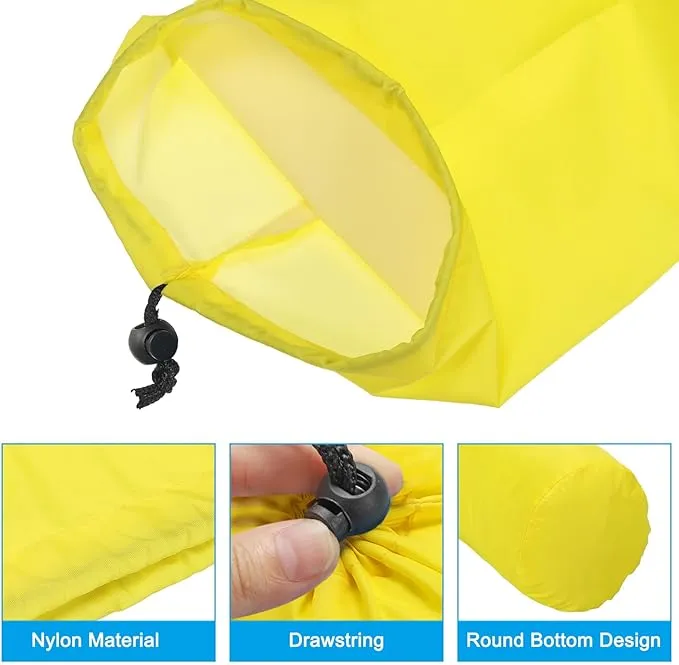 PATIKIL Stuff Sack, Waterproof Outdoor Storage Sack Portable Drawstring Dust Flap Bag