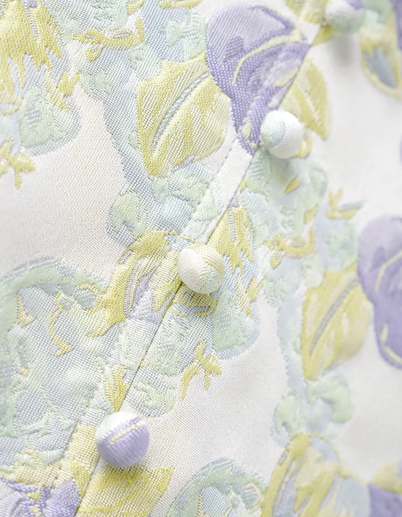 Peaceful Aqua Qipao Cheongsam