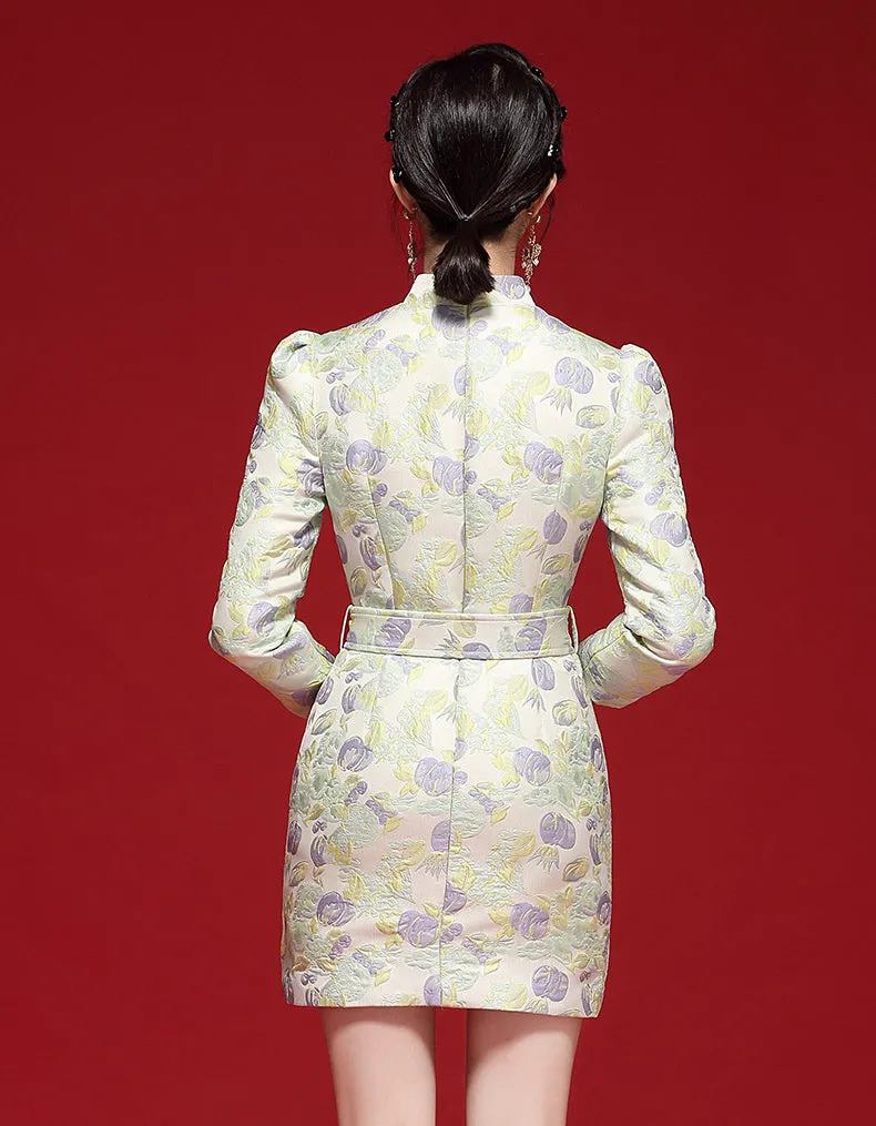 Peaceful Aqua Qipao Cheongsam