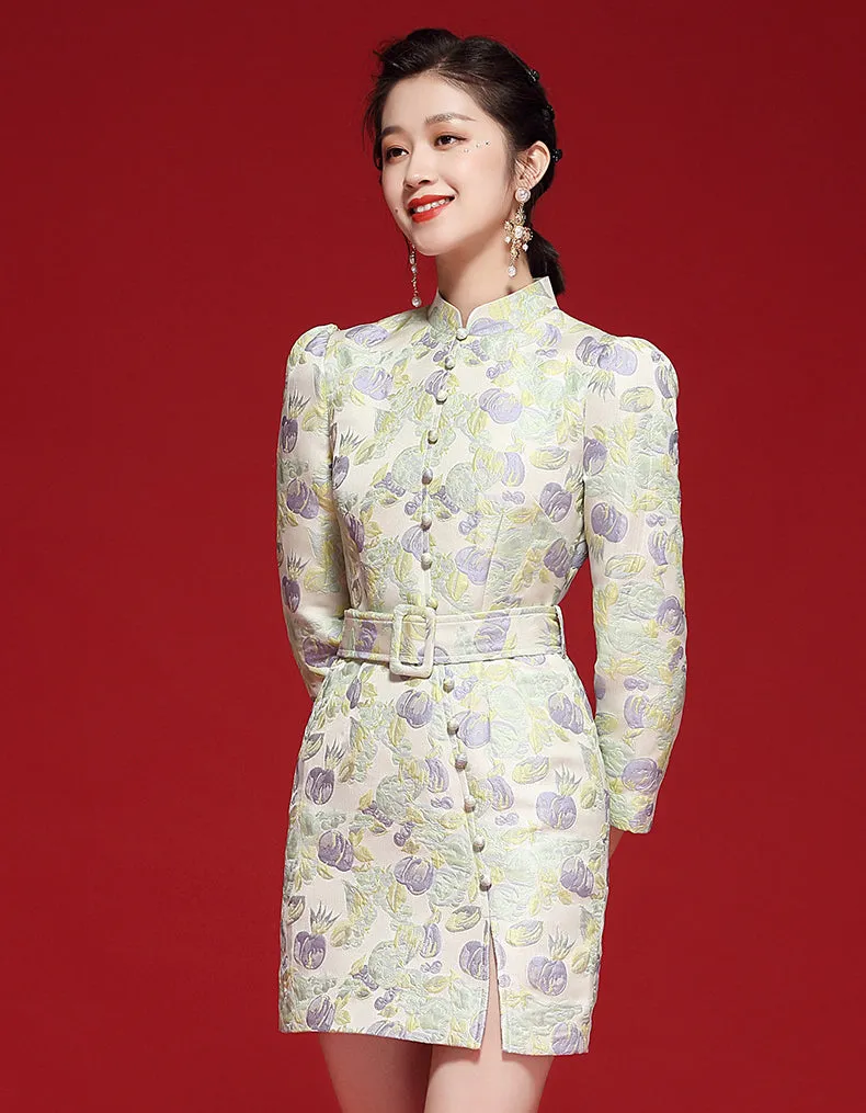 Peaceful Aqua Qipao Cheongsam