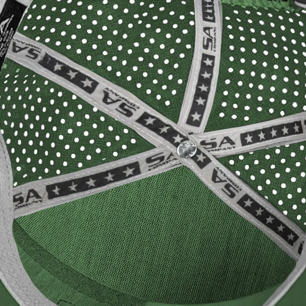 Performance Flat Bill Snapback | Golden State Stealth | Dark Green
