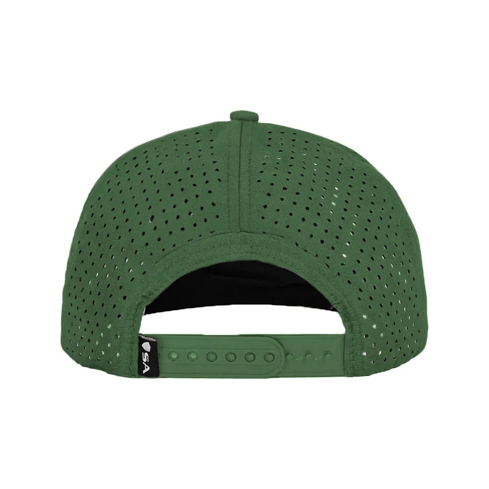 Performance Flat Bill Snapback | Golden State Stealth | Dark Green