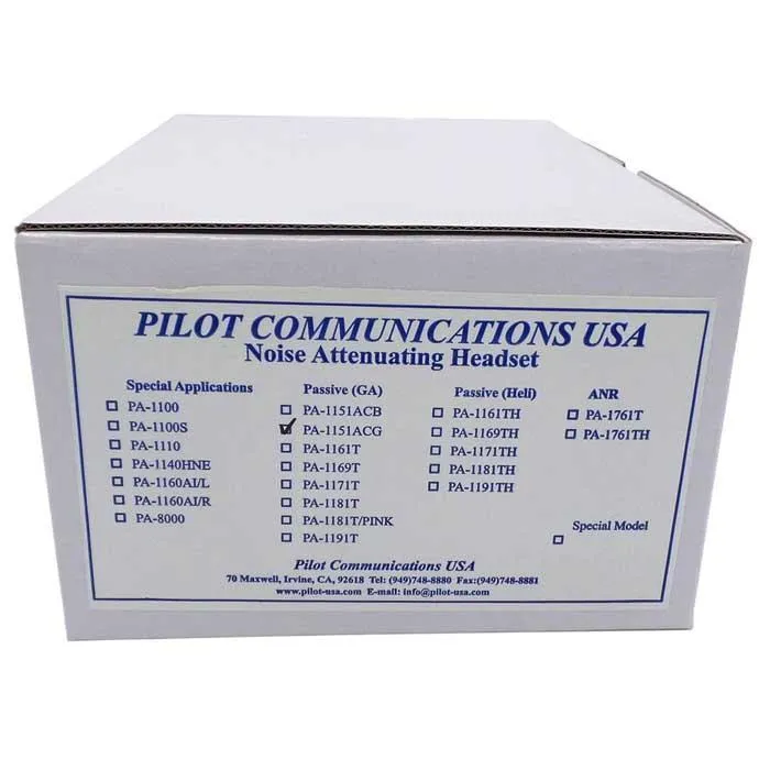 Pilot USA PA-1151 Child Size Passive Headset