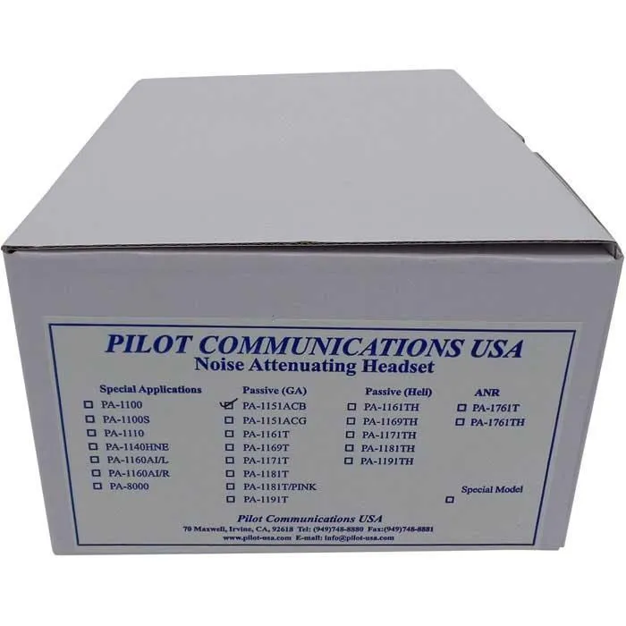 Pilot USA PA-1151 Child Size Passive Headset