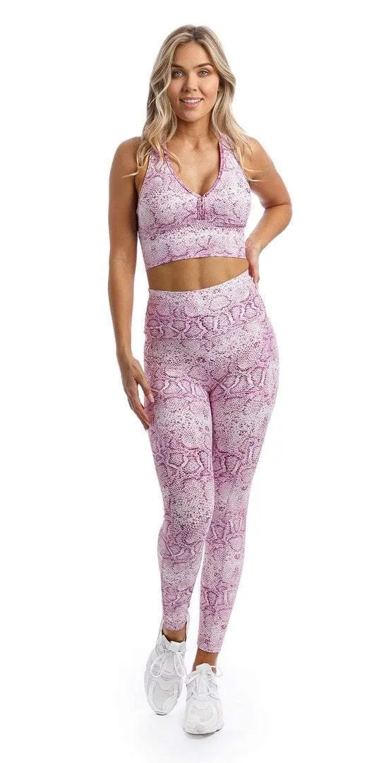 Pink Snake Eco Racer Back Bra
