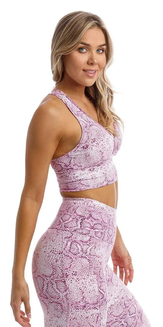 Pink Snake Eco Racer Back Bra