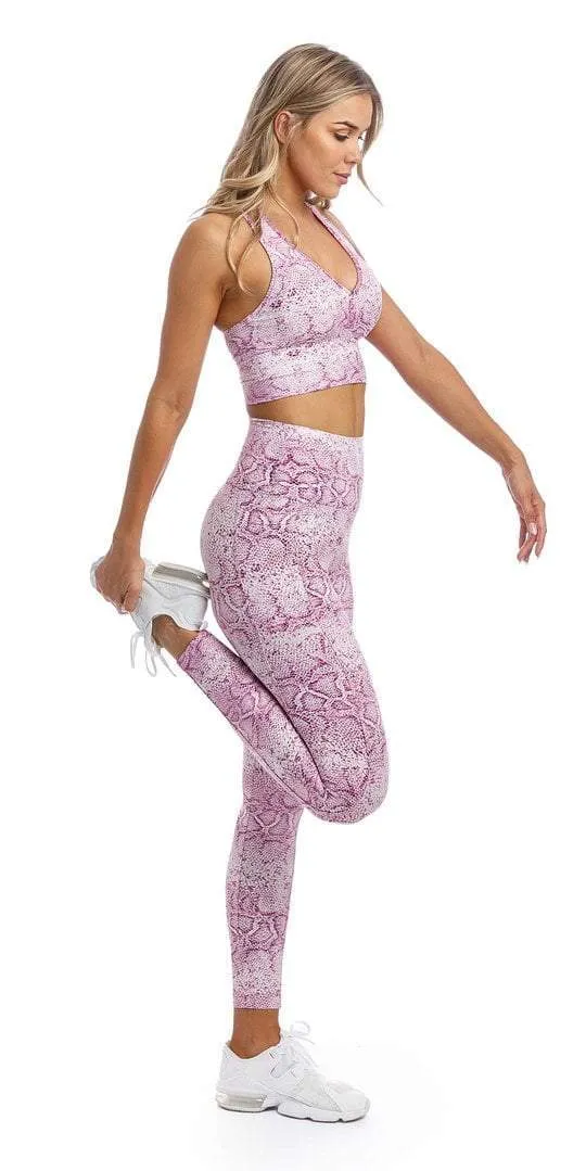 Pink Snake Eco Racer Back Bra
