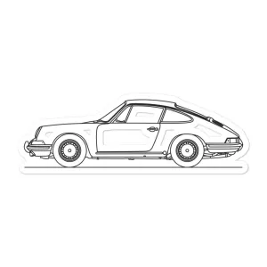 Porsche 911 Classic Silhouette Sticker