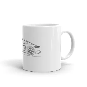 Porsche Cayman S 718 Outline Mug