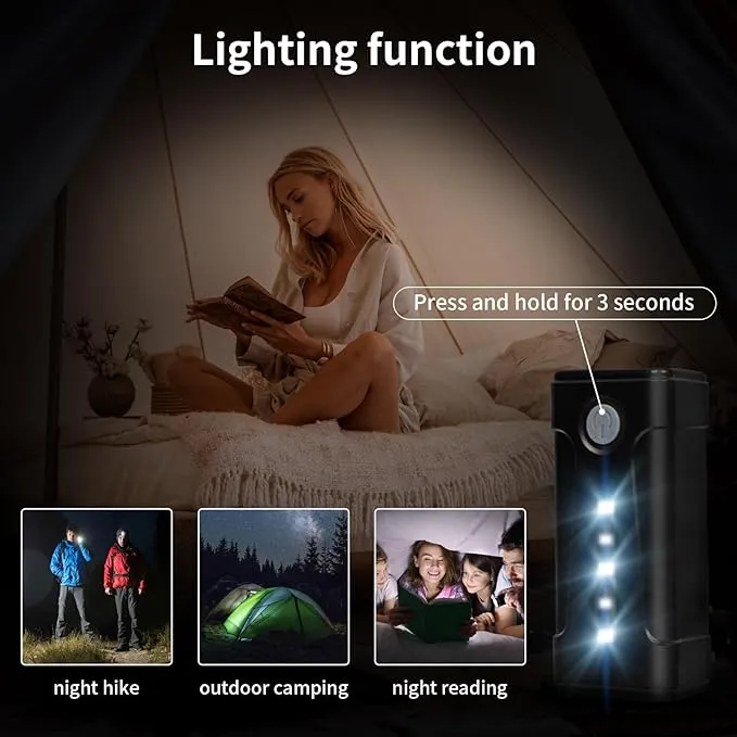 portable outdoor shower, battery driven shower pump, LED lighting, portable shower pump, draws water from a bucket into a stable and gentle shower flow,used for beaches,camping,gardens,hiking,