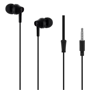 Pro Bass Genesis series Packaged Aux earphone No Microphone - Black