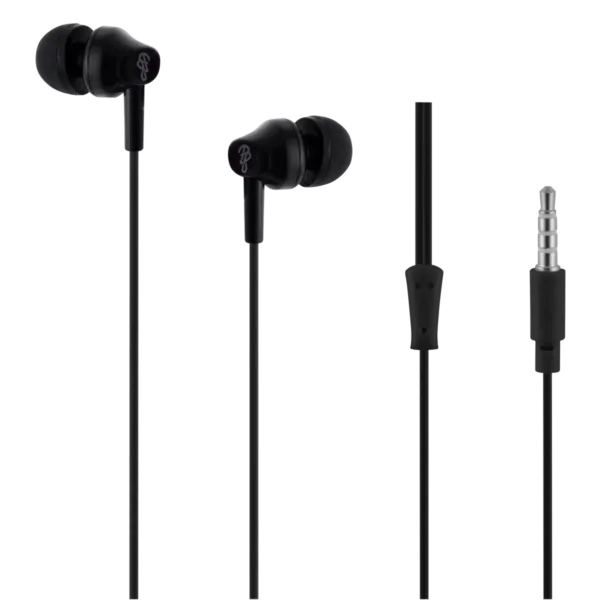Pro Bass Genesis series Packaged Aux earphone No Microphone - Black