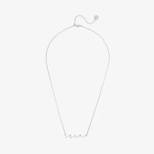 Pura Vida Silver Delicate Wave Necklace