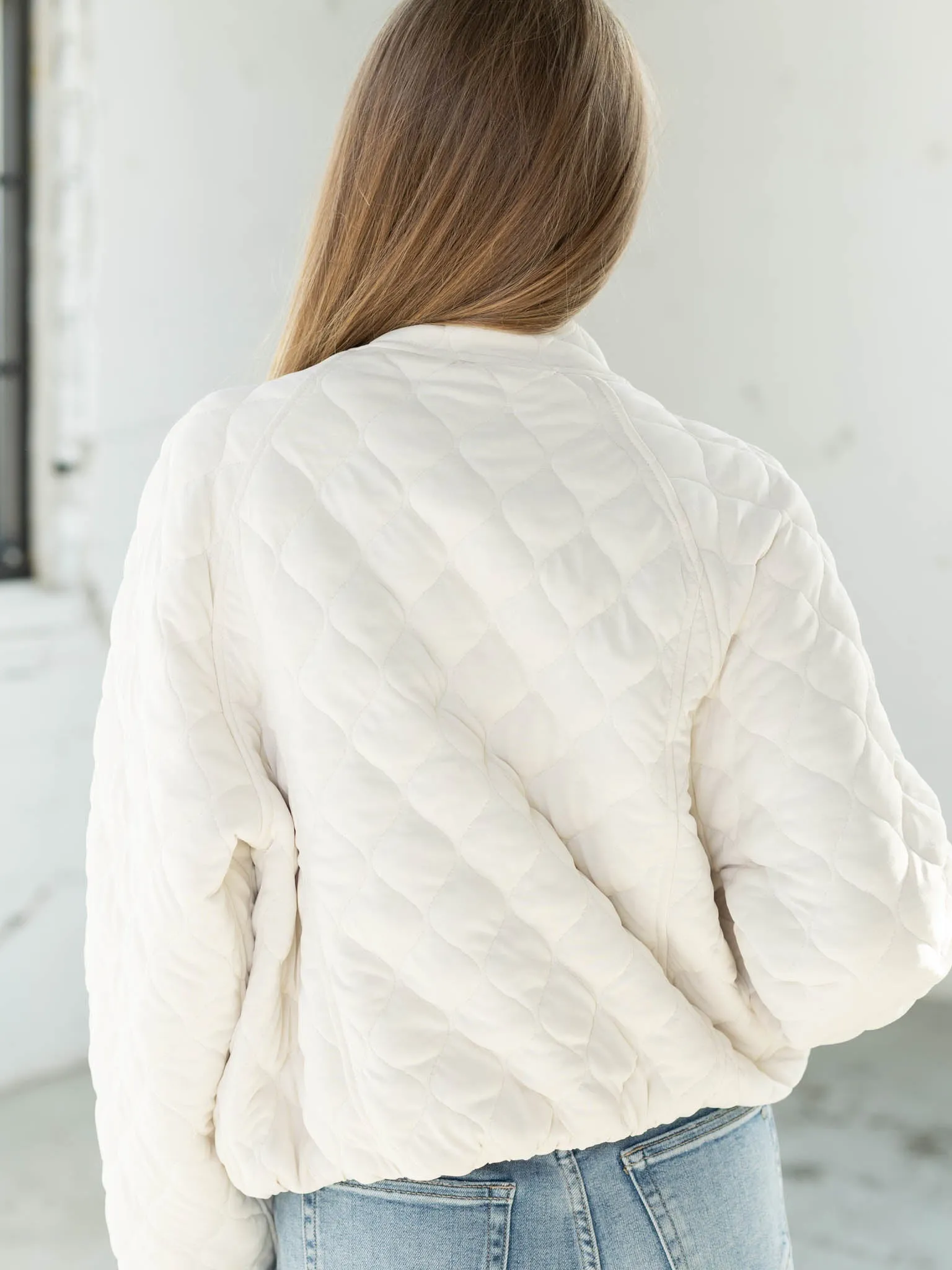 Quilted Bomber Jacket