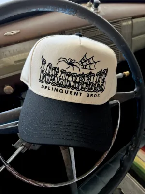 "Good times,Bad times" 5 Panel Snapback Cap in Natural/Black