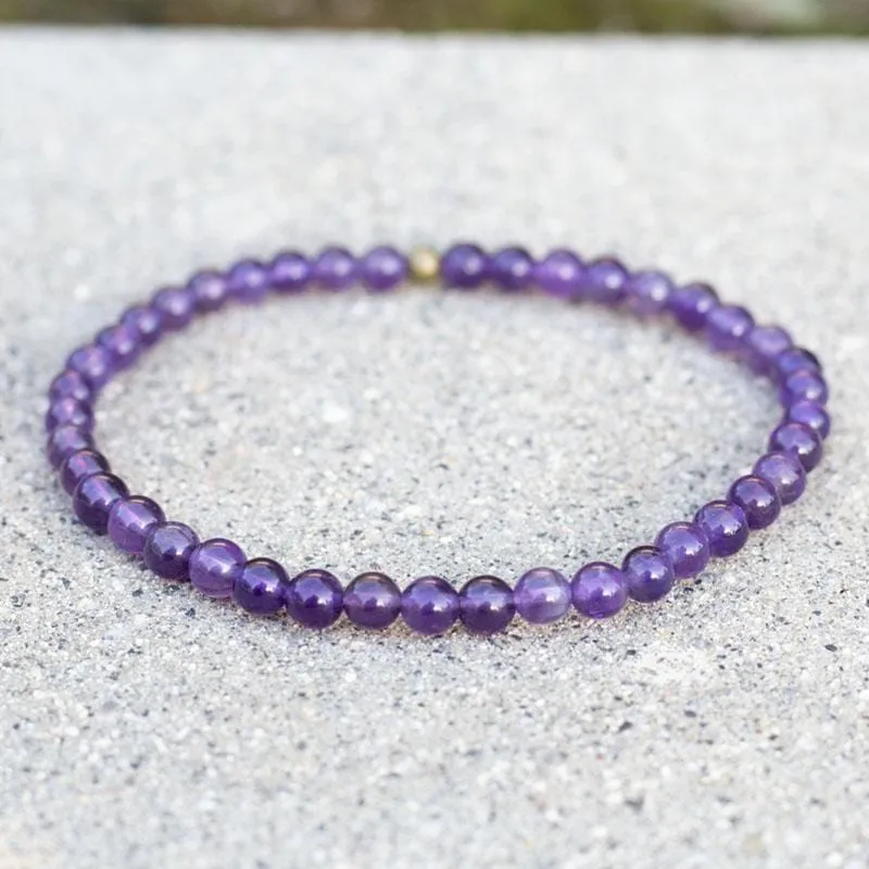 "Healing" Amethyst Delicate Bracelet