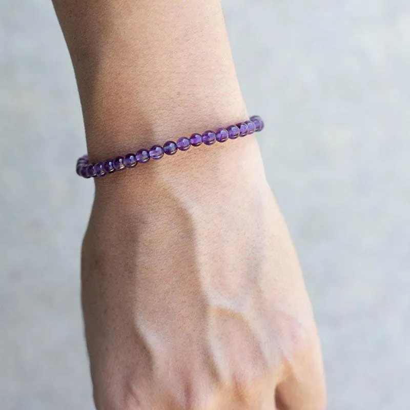 "Healing" Amethyst Delicate Bracelet