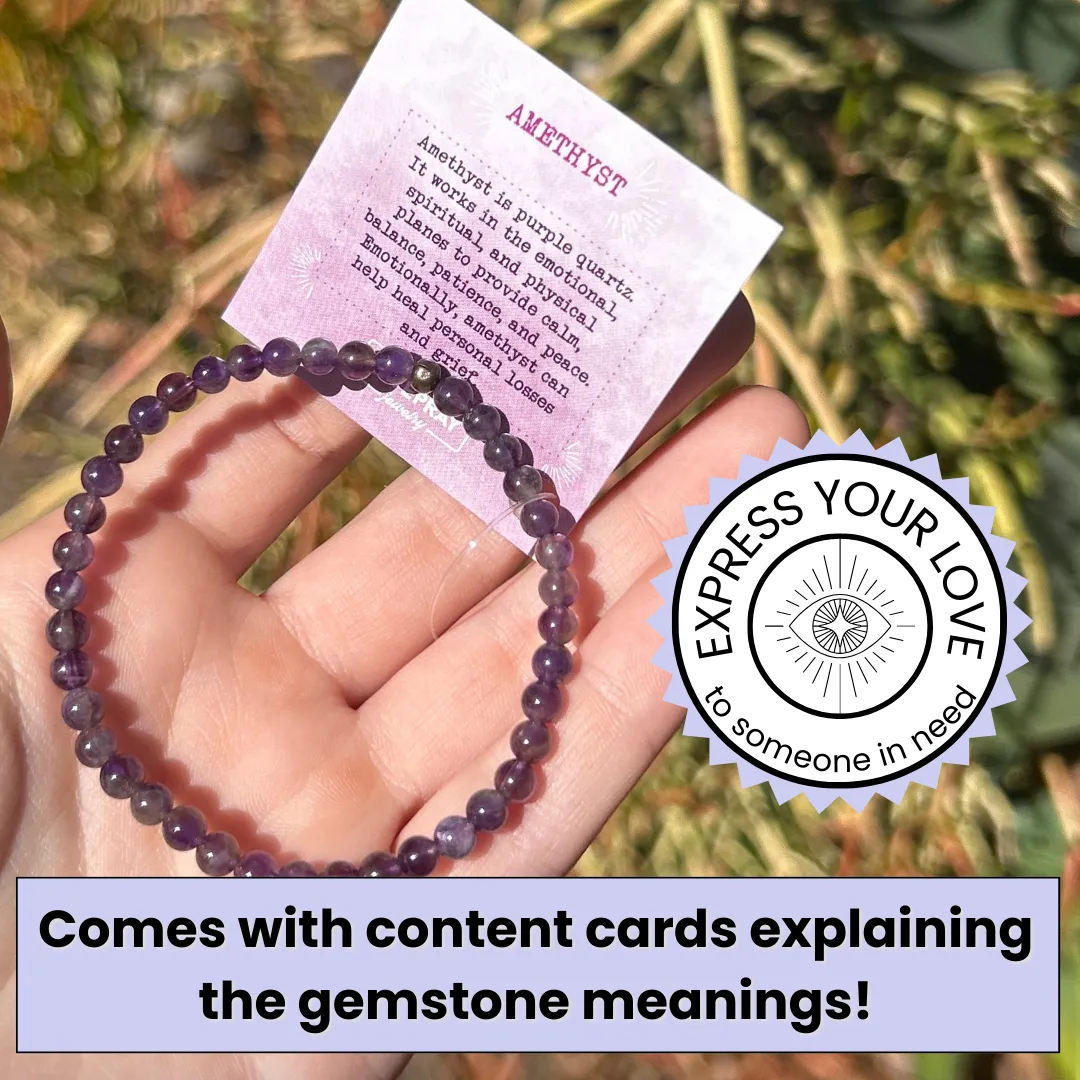 "Healing" Amethyst Delicate Bracelet