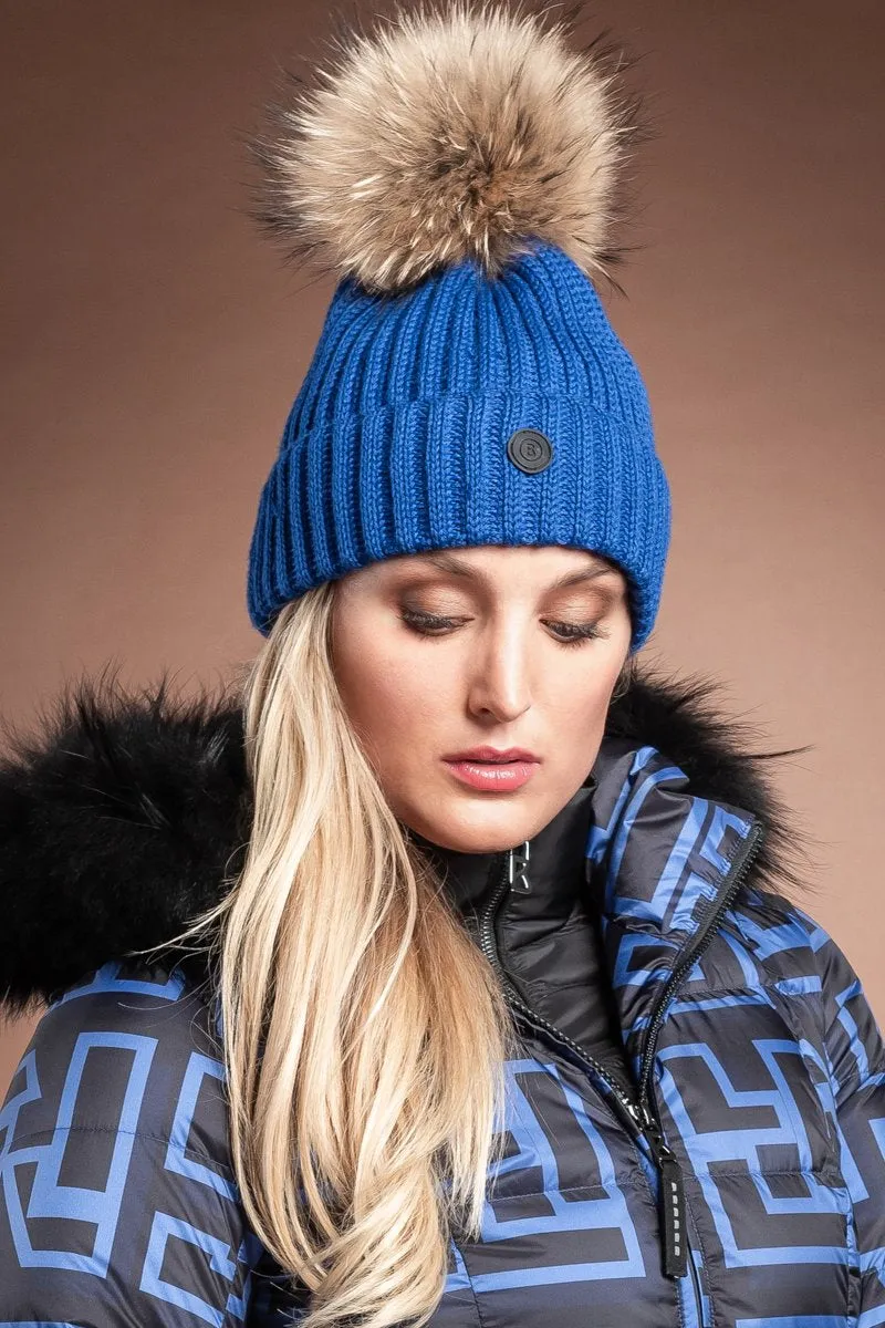 Rania Wool Blend Pom Pom Ski Hat