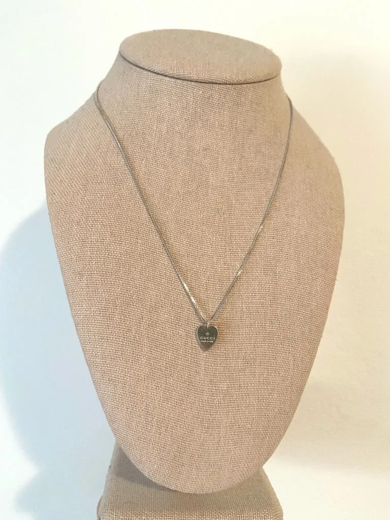 Repurposed Gucci Heart Necklace