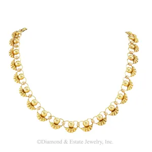 Retro Gold Link Necklace