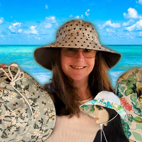 Reversible Wide Brim Sun Hat, sewing pattern and instructions, digital format