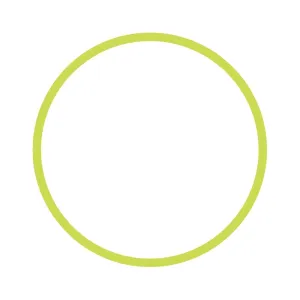 Rhythmic Gymnastics Hoop 50 cm - Green