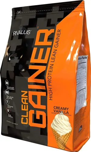 Rivalus Clean Gainer Protein Powder - Creamy Vanilla (10 lbs)