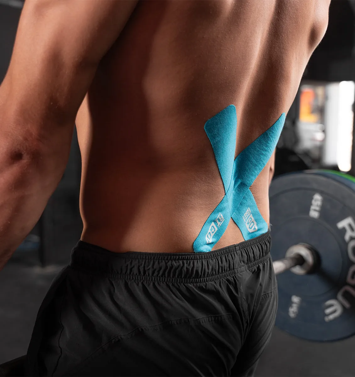 RockTape Go Pre-cut Standard Kinesiology Tape - 20 x 10" Strips - Blue