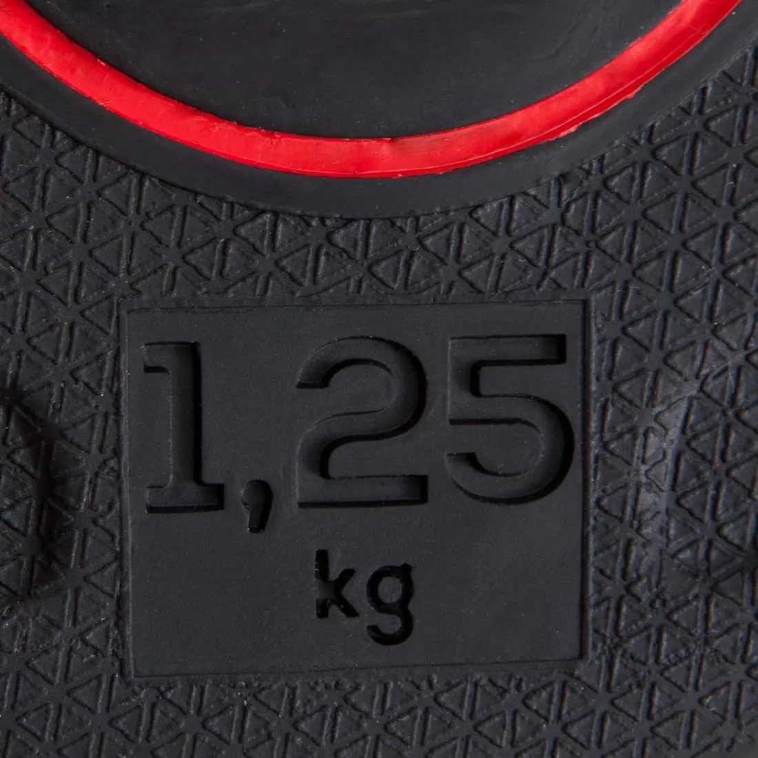 Rubber Weight Training Disc Weight 1.25 kg 28 mm
