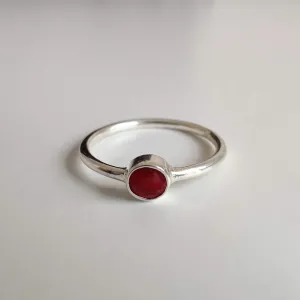 Ruby Delicate 925 Sterling Silver Ring