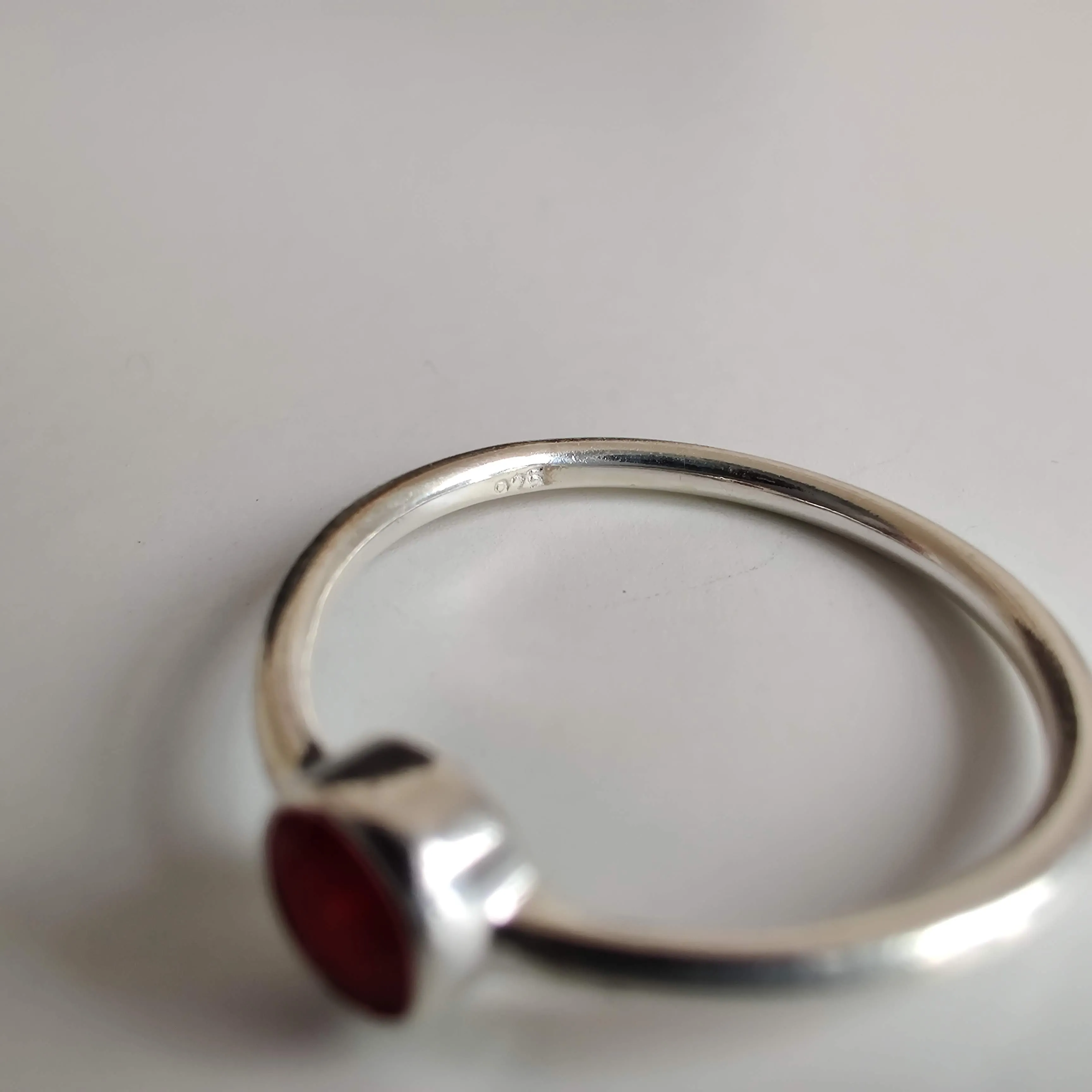 Ruby Delicate 925 Sterling Silver Ring