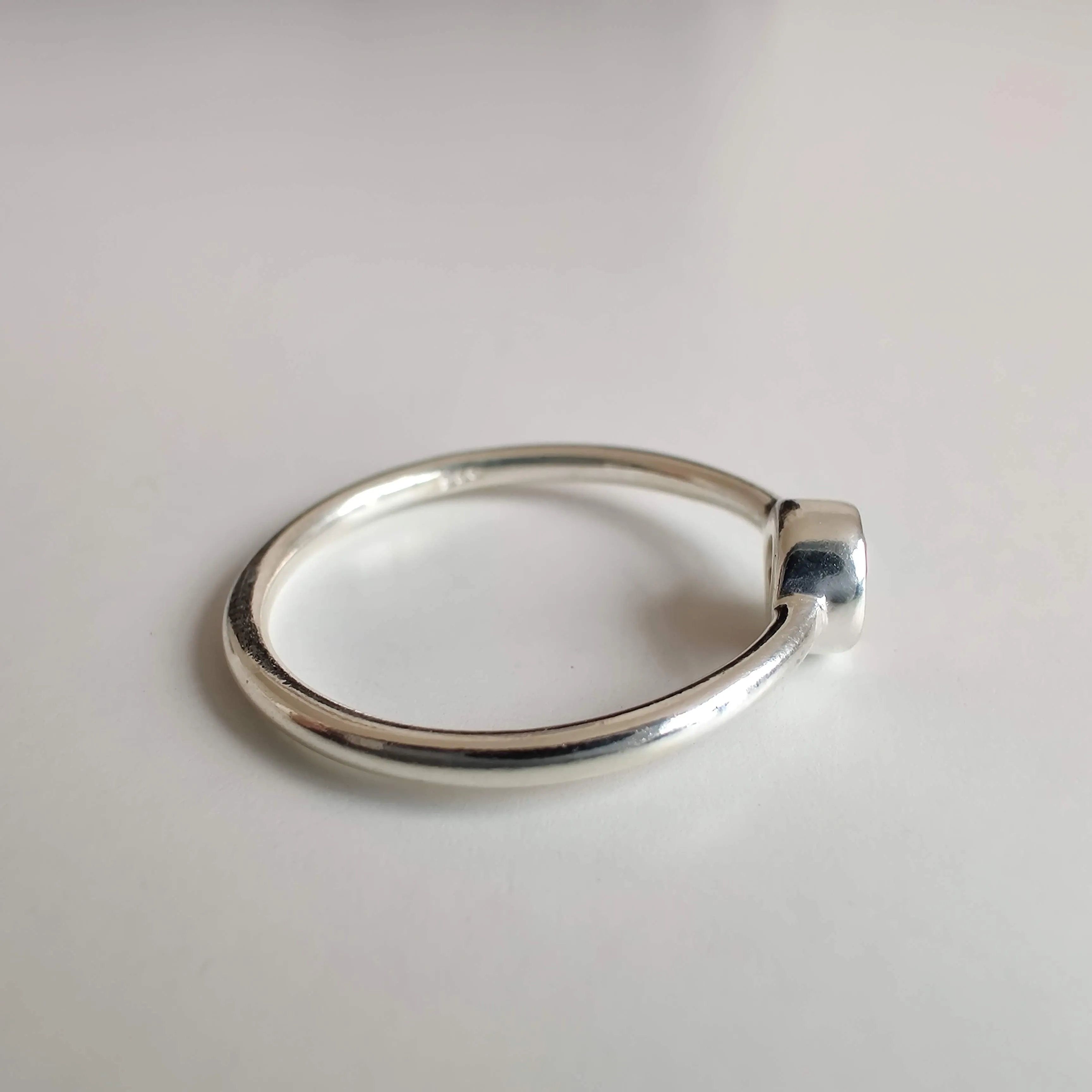 Ruby Delicate 925 Sterling Silver Ring