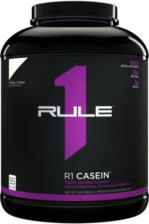 Rule One R1 Casein 100% Micellar Casein Protein - Vanilla Creme