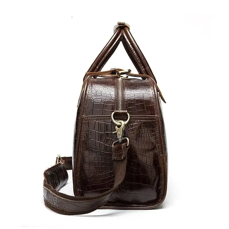 SAC MILITAIRE VINTAGE - CROCO