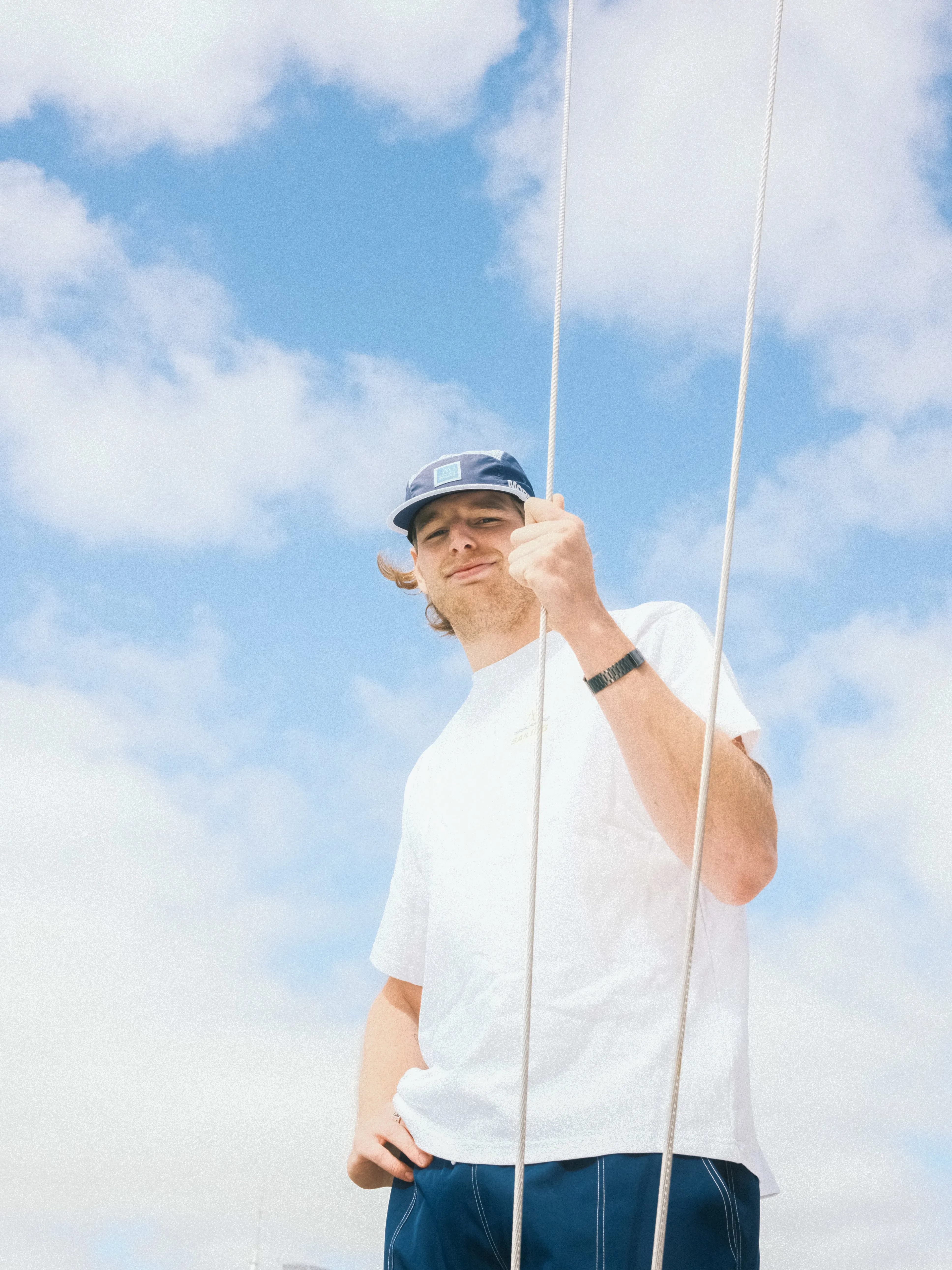 Sailing Five-Panel - White/Navy