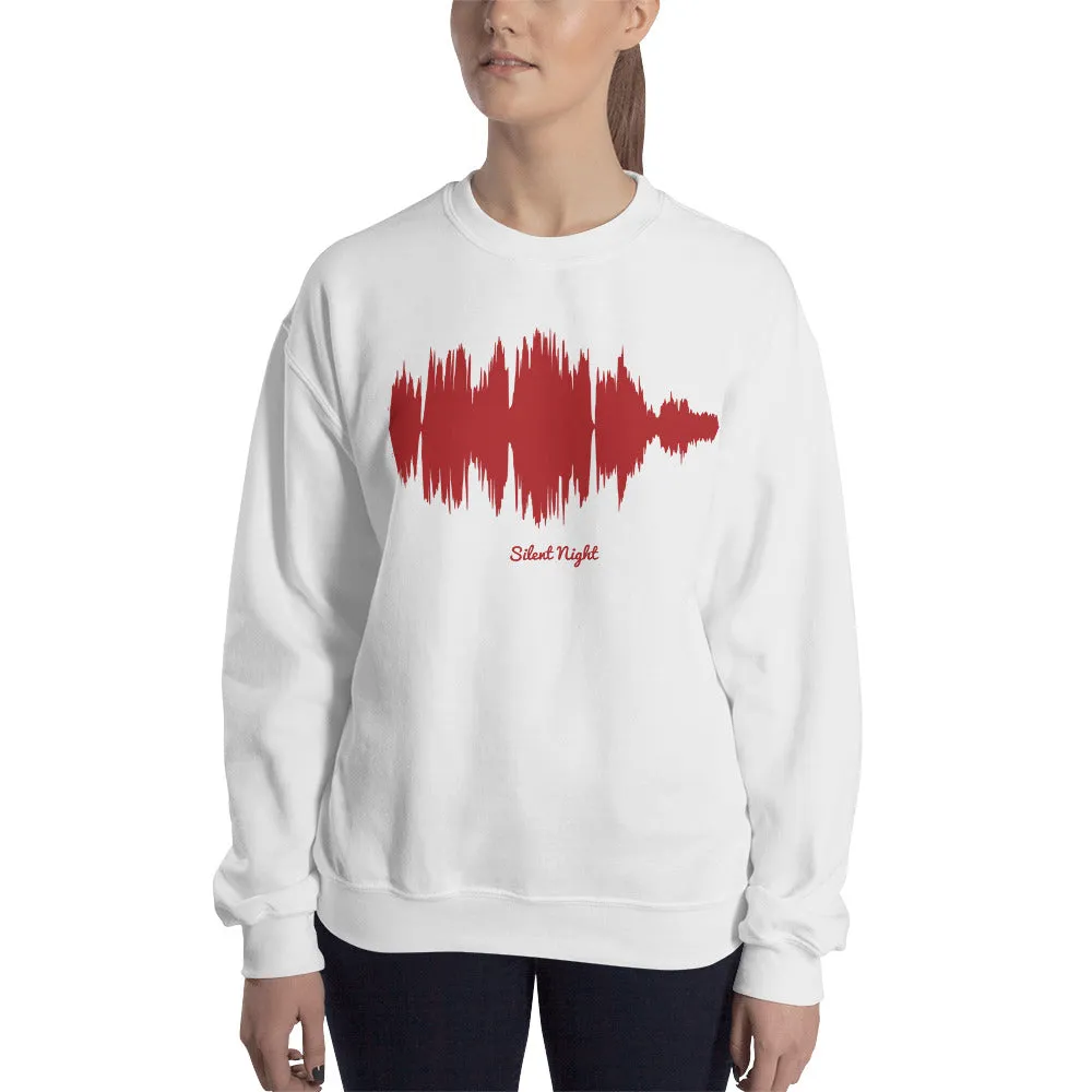 Silent Night Waveform (White Christmas Sweater)