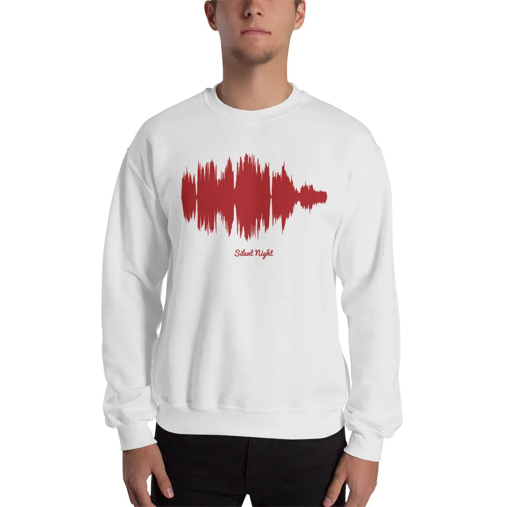Silent Night Waveform (White Christmas Sweater)