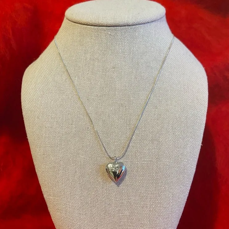 Silver Dior Heart